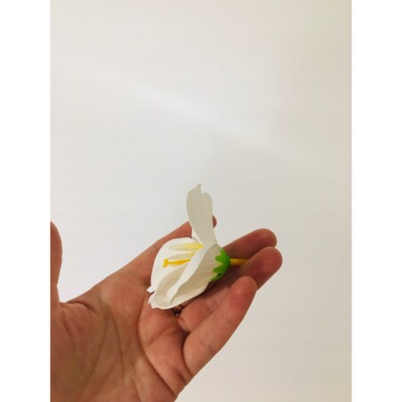 KWIATY MYDLANE MAGNOLIA do bukietów stroika flower box BIAŁA dekoracja