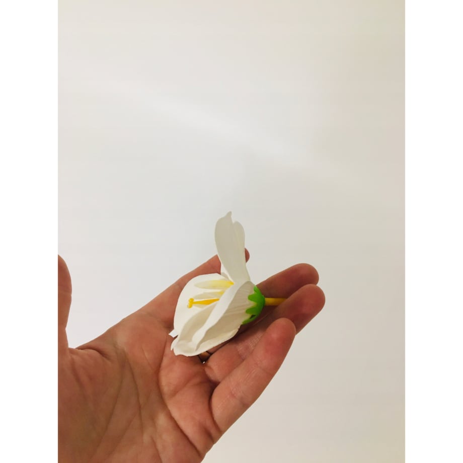 KWIATY MYDLANE MAGNOLIA do bukietów stroika flower box BIAŁA dekoracja