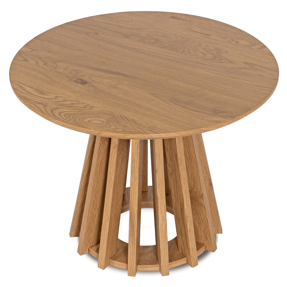 Stolik Kawowy Okrągły Dąb Mały Loft Okrągła Ława HARPER