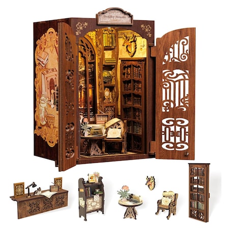 Miniaturowy domek Book Nook - Klub książki - CuteBee
