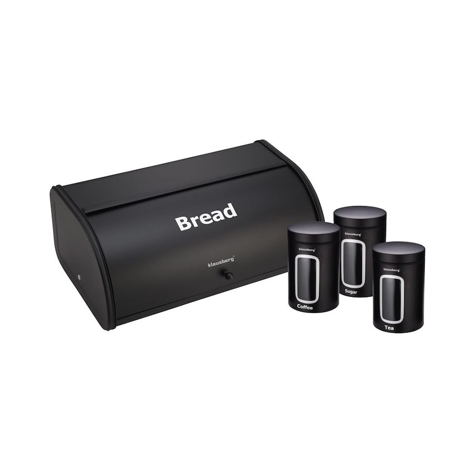 Klausberg chlebak w zestawie z 3 pojemnikami KB7098BK