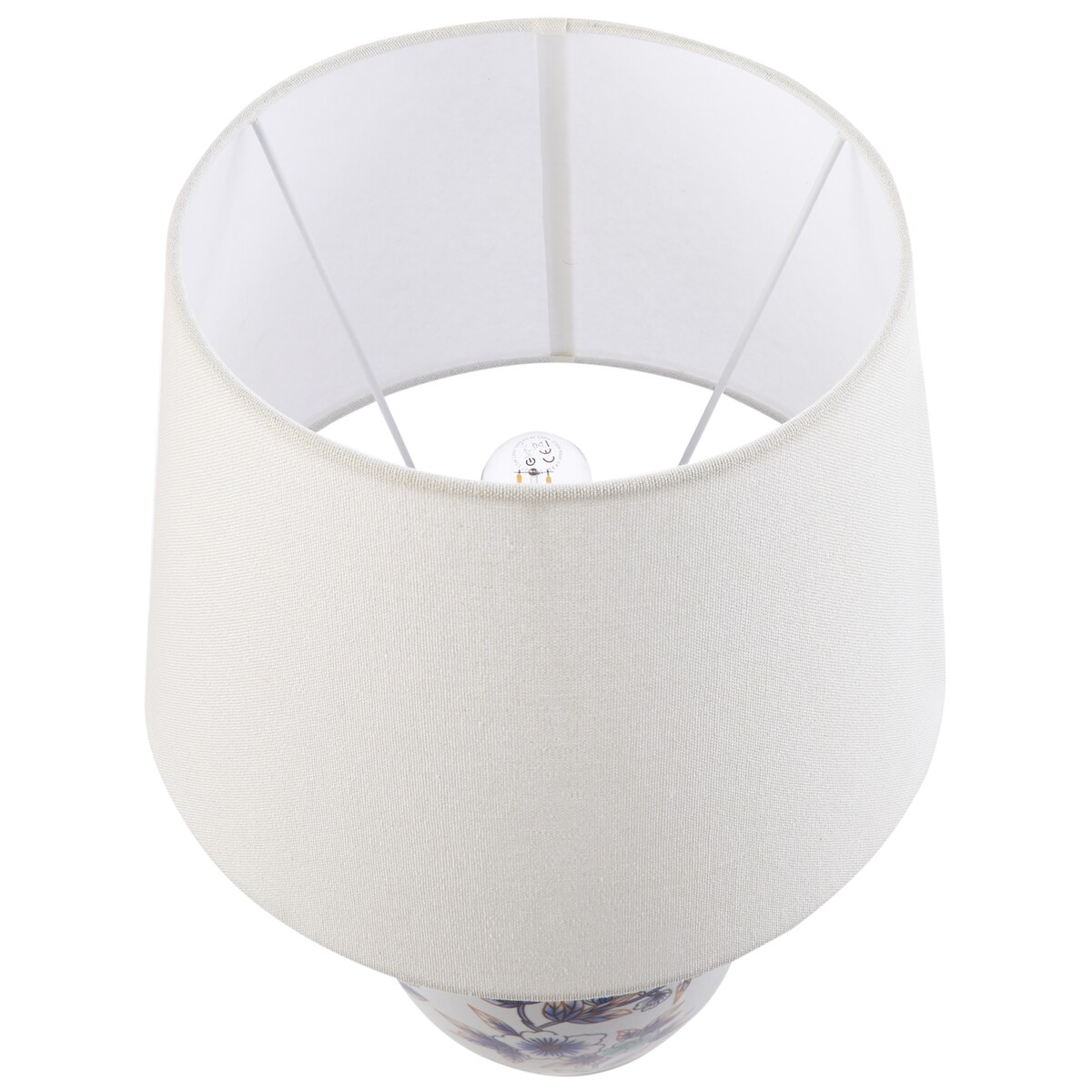 Lampa stołowa SUNJA Porcelana Biały/ niebieski