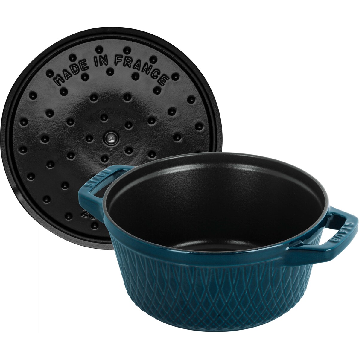Garnek żeliwny okrągły Staub - 4 ltr, Morski