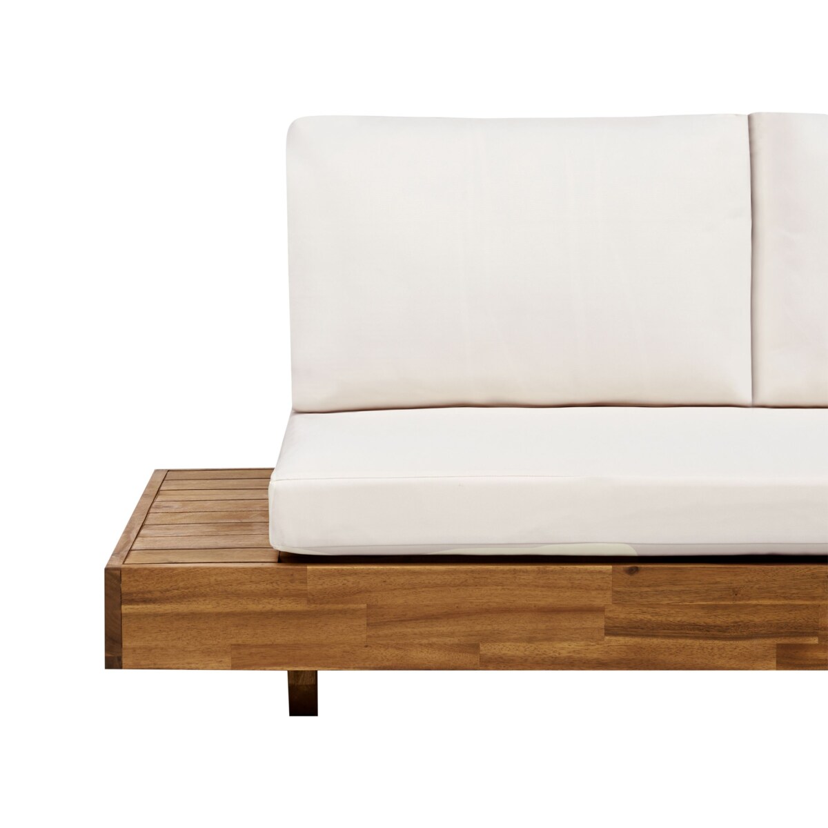 Sofa dwuosobowa MARETTIMO Certyfikowane drewno akacjowe Jasne drewno