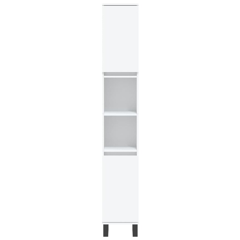 vidaXL 3-cz. zestaw mebli łazienkowych, biały, materiał drewnopochodny