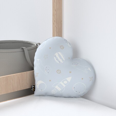 Poduszka Heart of Love, szary, 45x15x45cm, Magic Collection