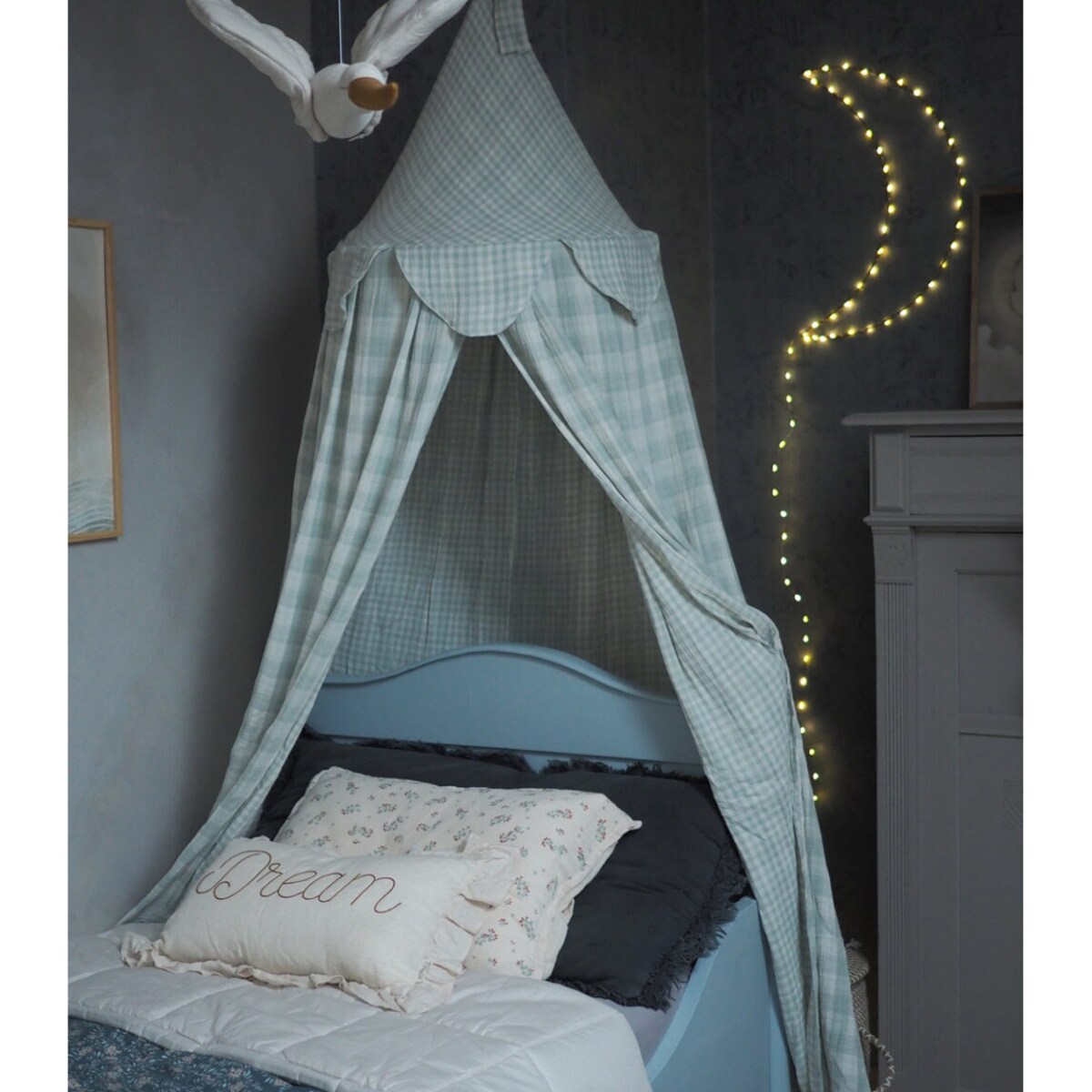 Mint – baldachim dwustronny muślinowy