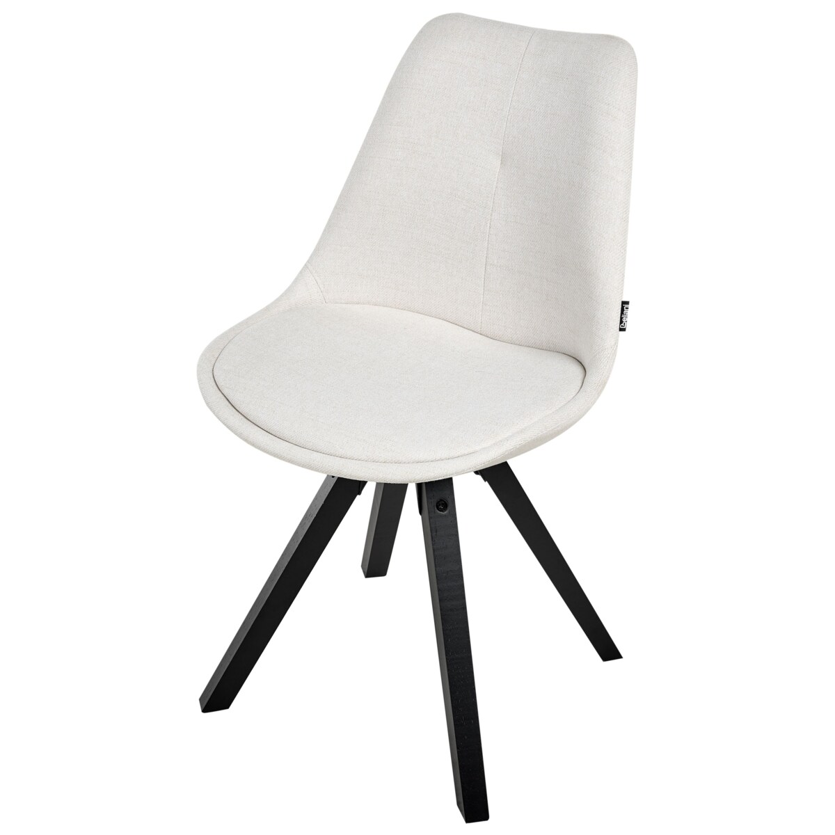 Zestaw 2 krzeseł do jadalni HEDLEY Jasnobeżowy