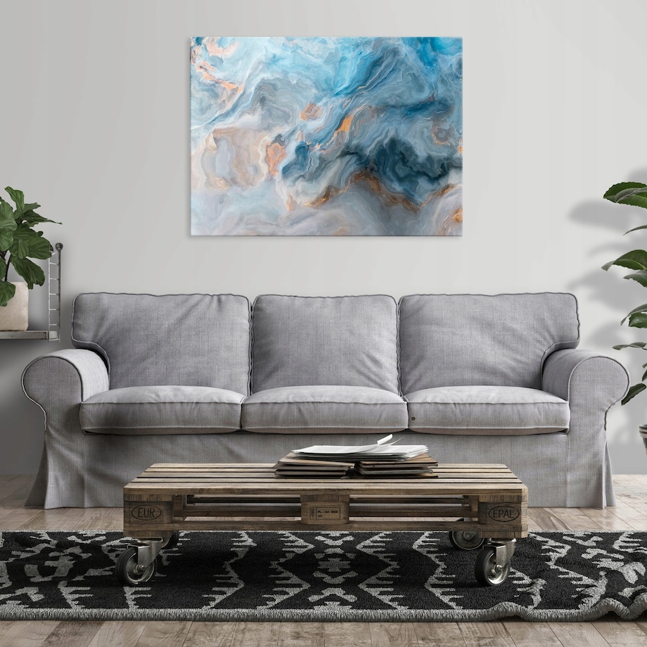 OBRAZ MARMUR NA PŁÓTNIE ŚCIANĘ NOWOCZESNY DO SYPIALNI SALONU DUŻY 100x70