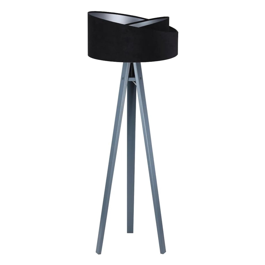 Lampa stojąca GEMSTONE czarna/srebrna/szara