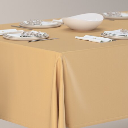 Obrus prostokątny 130 x 210 cm złoty z połyskiem