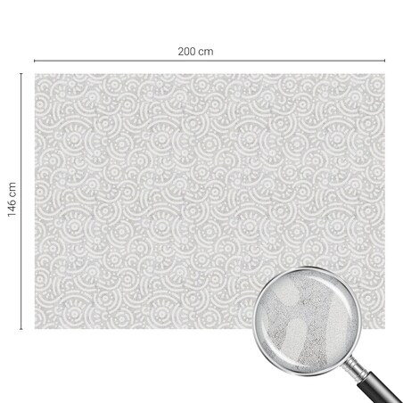 Naklejka okienna dekoracyjna - Abstrakcyjne linie na szarym tle - 200x146 cm