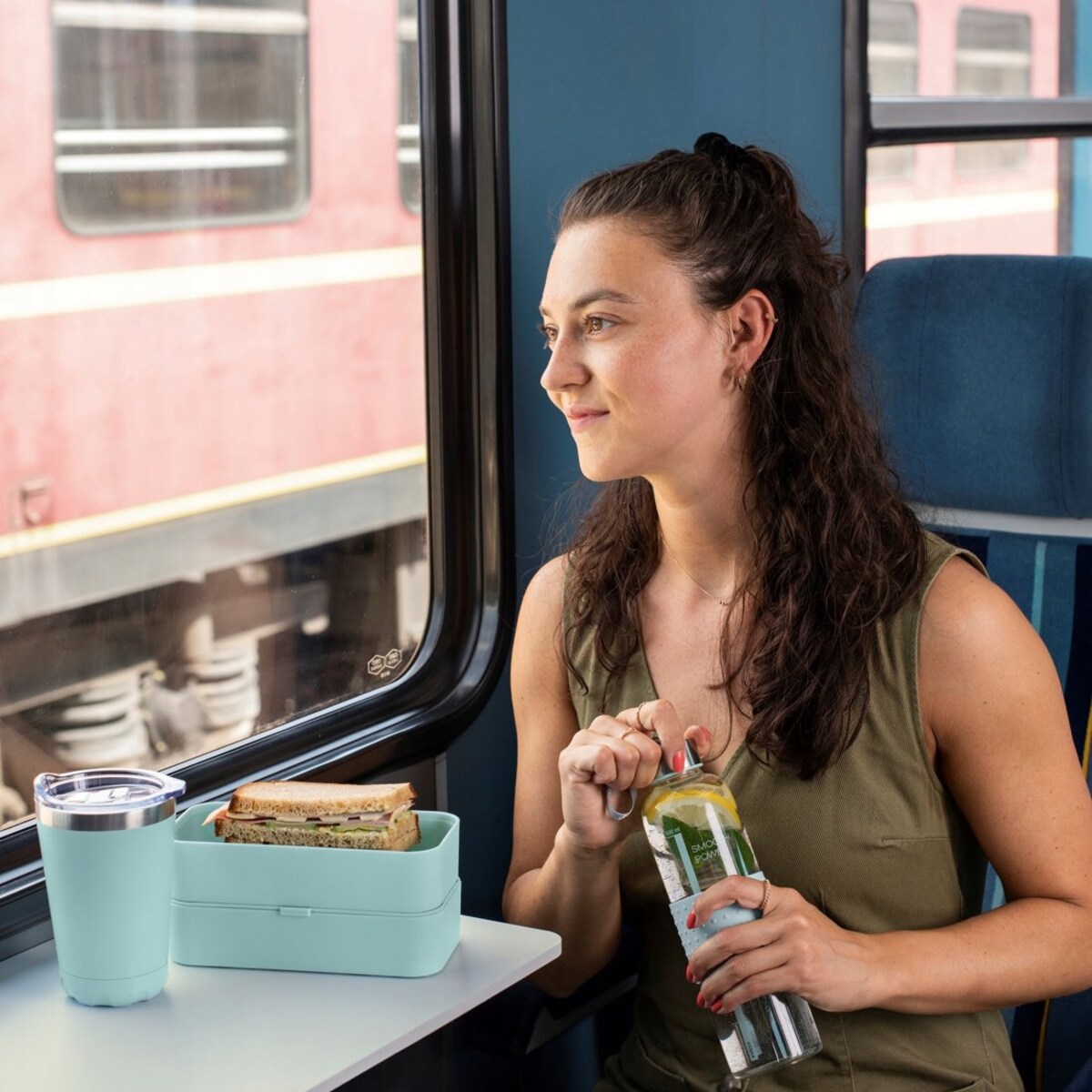 XAVAX Szklana butelka na wodę smoothie 0,5L