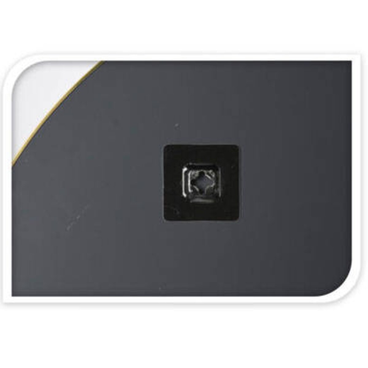 Lustro okrągłej w minimalistycznej ramie, Ø 55 cm