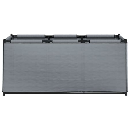 vidaXL Skrzynia do przechowywania, szara, 105x34,5x45, tkanina