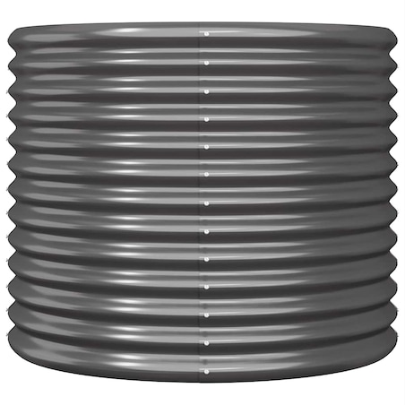 vidaXL Donica ogrodowa, stal ocynkowana, 80x80x68 cm, antracyt