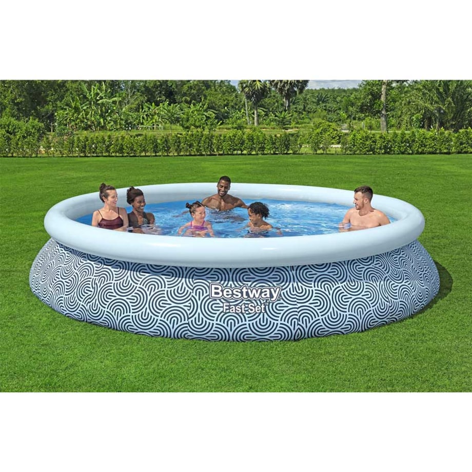 Basen ogrodowy rozporowy okrągły dla dzieci 396x84 cm Bestway zestaw 9w1