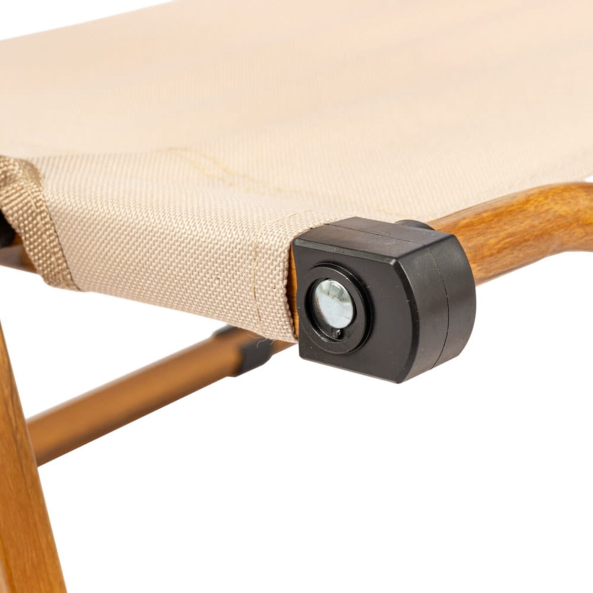 Krzesło kempingowe składany drevo 61cm stalowe, beżowe