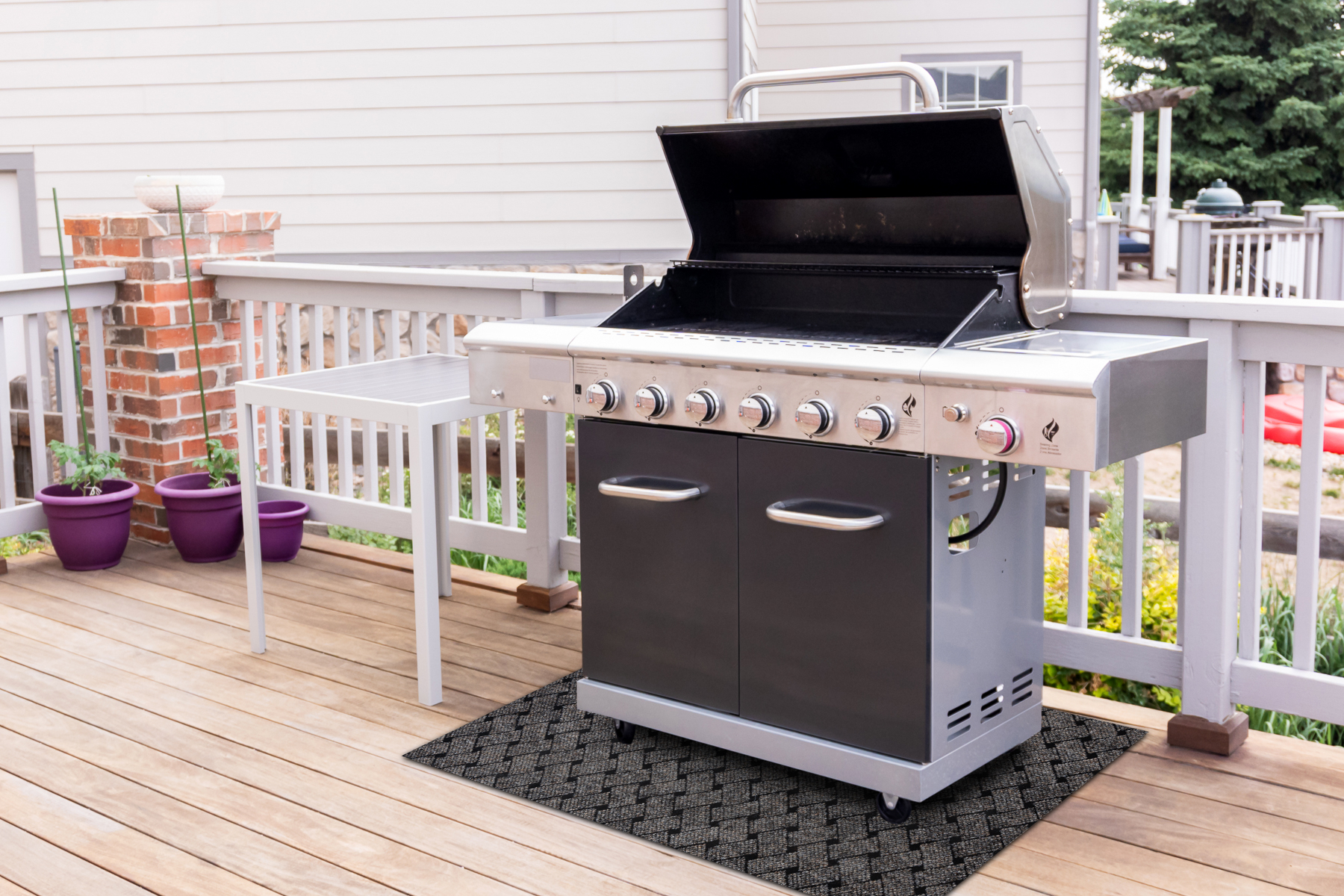 Mata pod grilla ochronna VECTRA 316 na taras, 100x150 cm