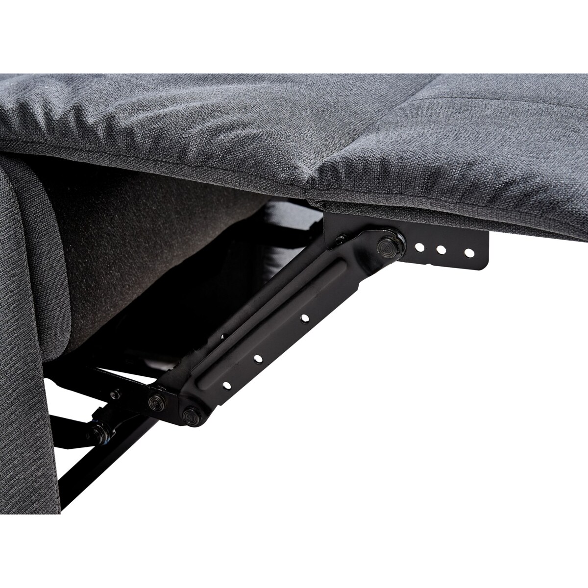 Sofa z manualną funkcją relaksu 3-osobowa szara BERGEN II