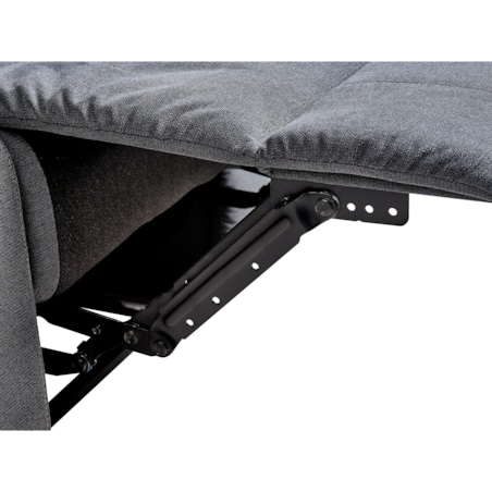 Sofa z manualną funkcją relaksu 3-osobowa szara BERGEN II