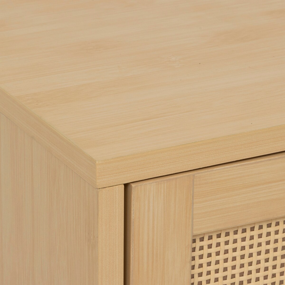 Szafka pod umywalkę CANE z plecionką, 70 cm