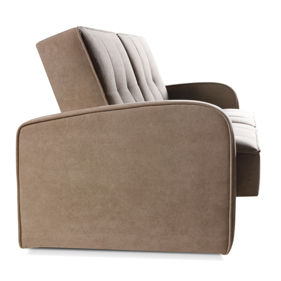 Wygodna wersalka do spania ARIS beżowo-szara