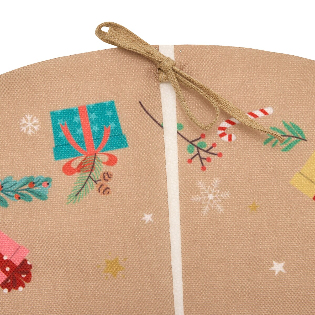 Dywanik pod choinkę z motywem Świętego Mikołaja, Ø 90 cm