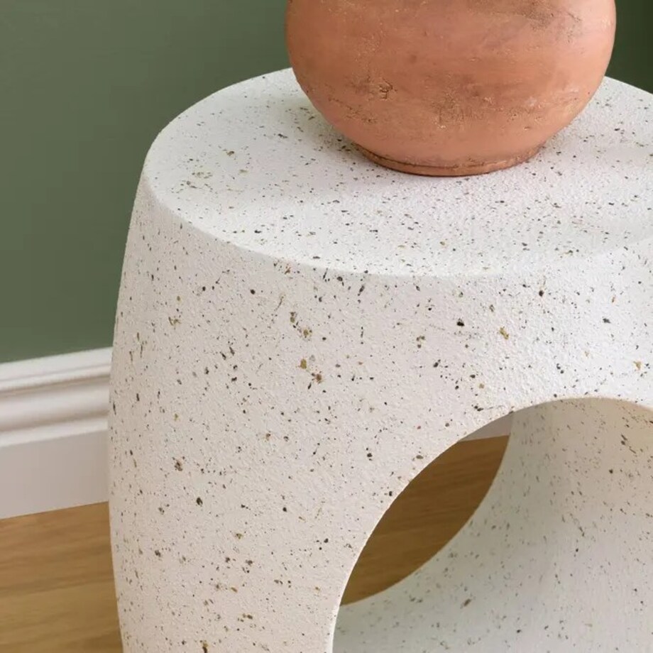 Stolik pomocniczy, boczny, Ø38 cm, tlenek magnezu, Narlon