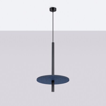 Lampa wisząca FELTRO 1 czarna/granatowa
