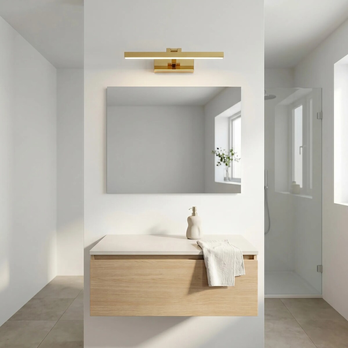 Kinkiet App1860-1W 40Cm Led Złoty, Aluminium, Tworzywo Sztuczne