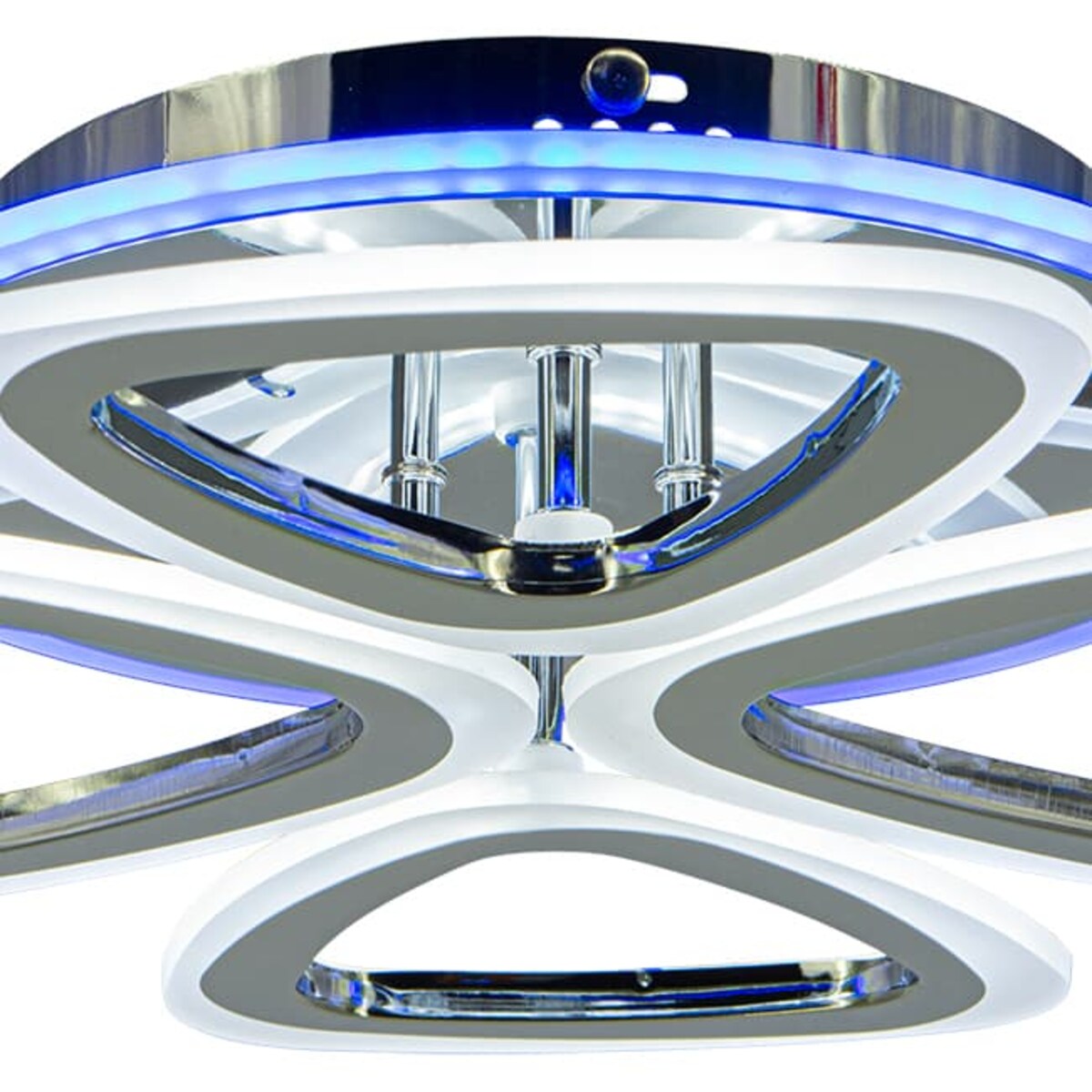 Lampa sufitowa ledowa Oslo DRS2013 8C LED 77W do salonu chromowana