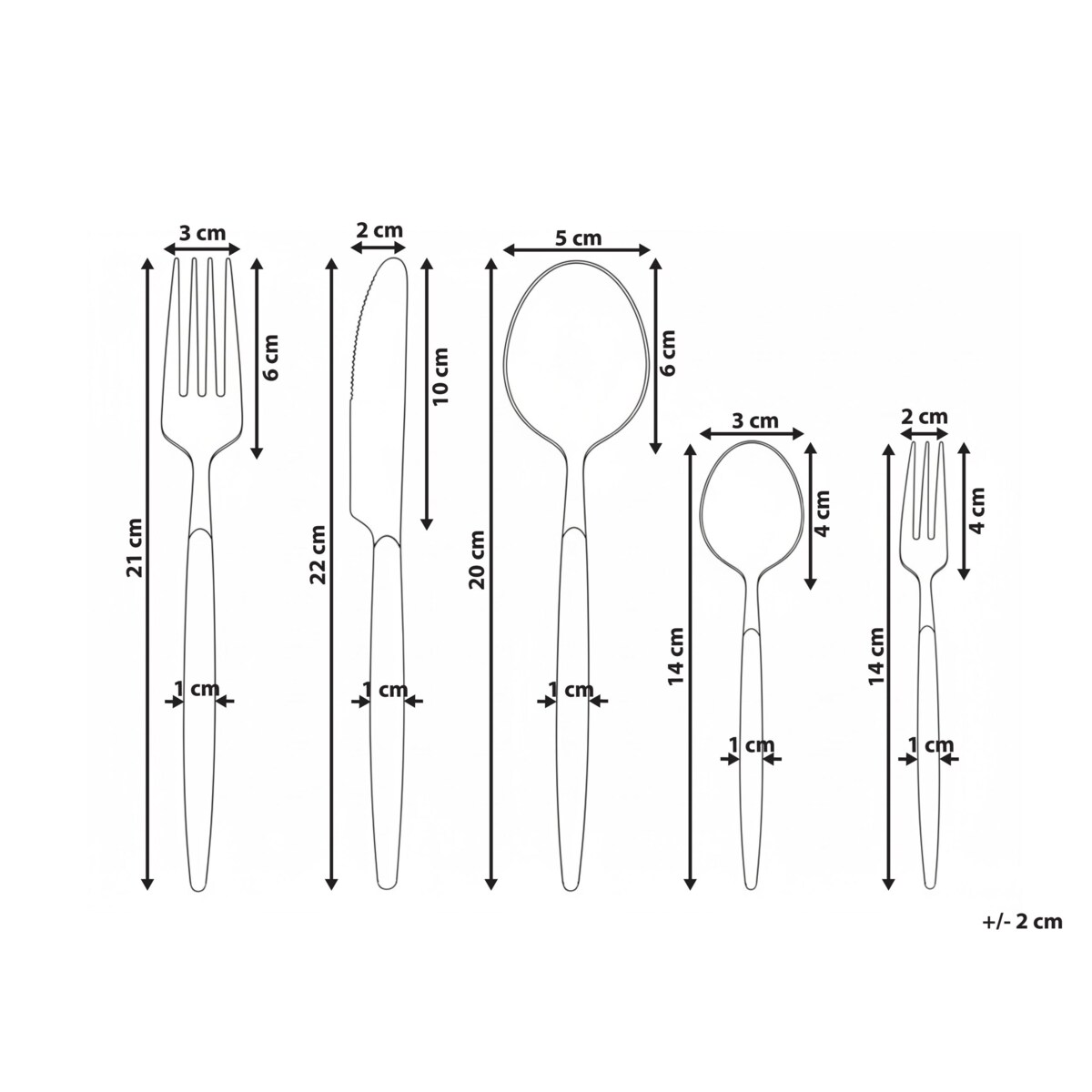 Zestaw sztućców 30 elementów GEMELLI Srebrny