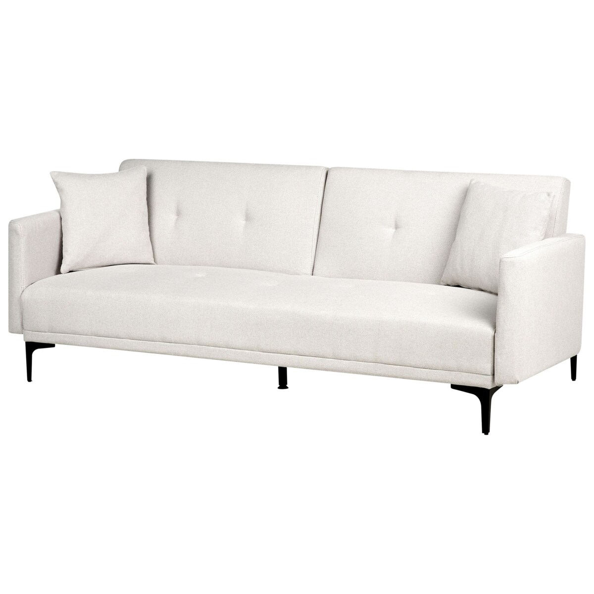 Sofa rozkładana jasnobeżowa LUCAN