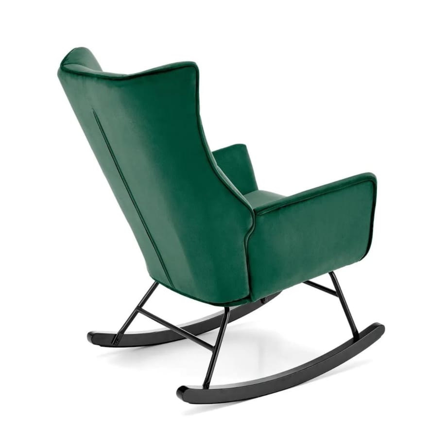 Fotel bujany BAZALTO VELVET zielony