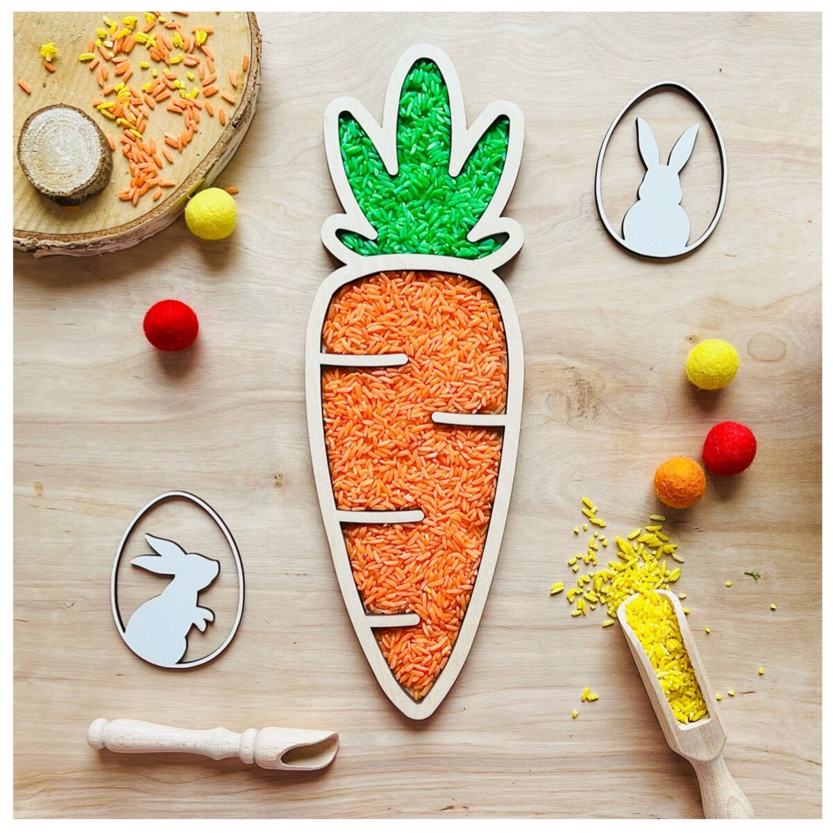 Wysypywanka sensoryczna MARCHEWKA