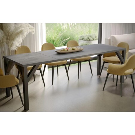 Stół rozkładany BALTIKA 130(240)x90 beton ciemny