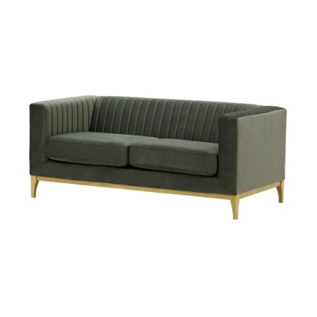Sofa dwuosobowa Slender Wood-Velluto 19-like oak
