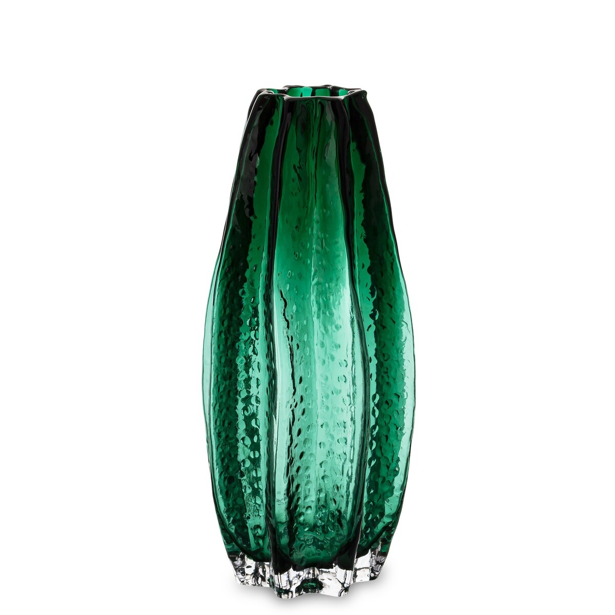 Wazon szklany 30x13,5x13,5 cm GULDAN-2 zielony small