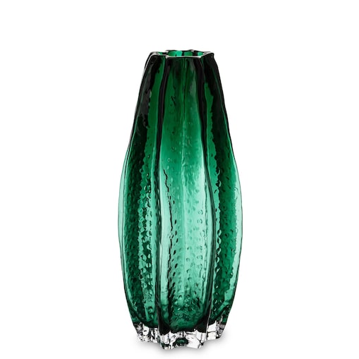 Wazon szklany 30x13,5x13,5 cm GULDAN-2 zielony small