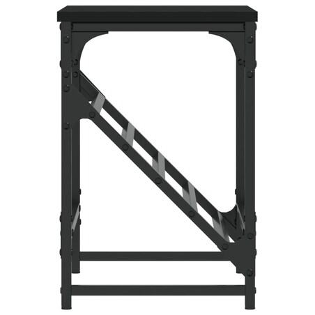 vidaXL Stojak na buty, czarny, 60x30x45 cm, materiał drewnopochodny