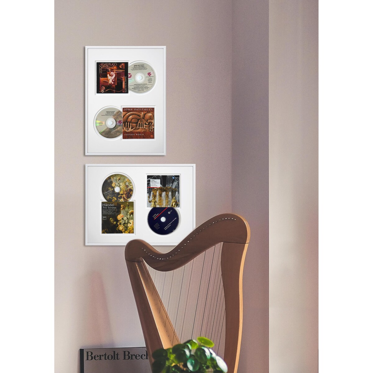 Ramka na 2 płyty CD w kolorze czarnym. Ramka aluminiowa o rozmiarze 30x40 cm LUCA®