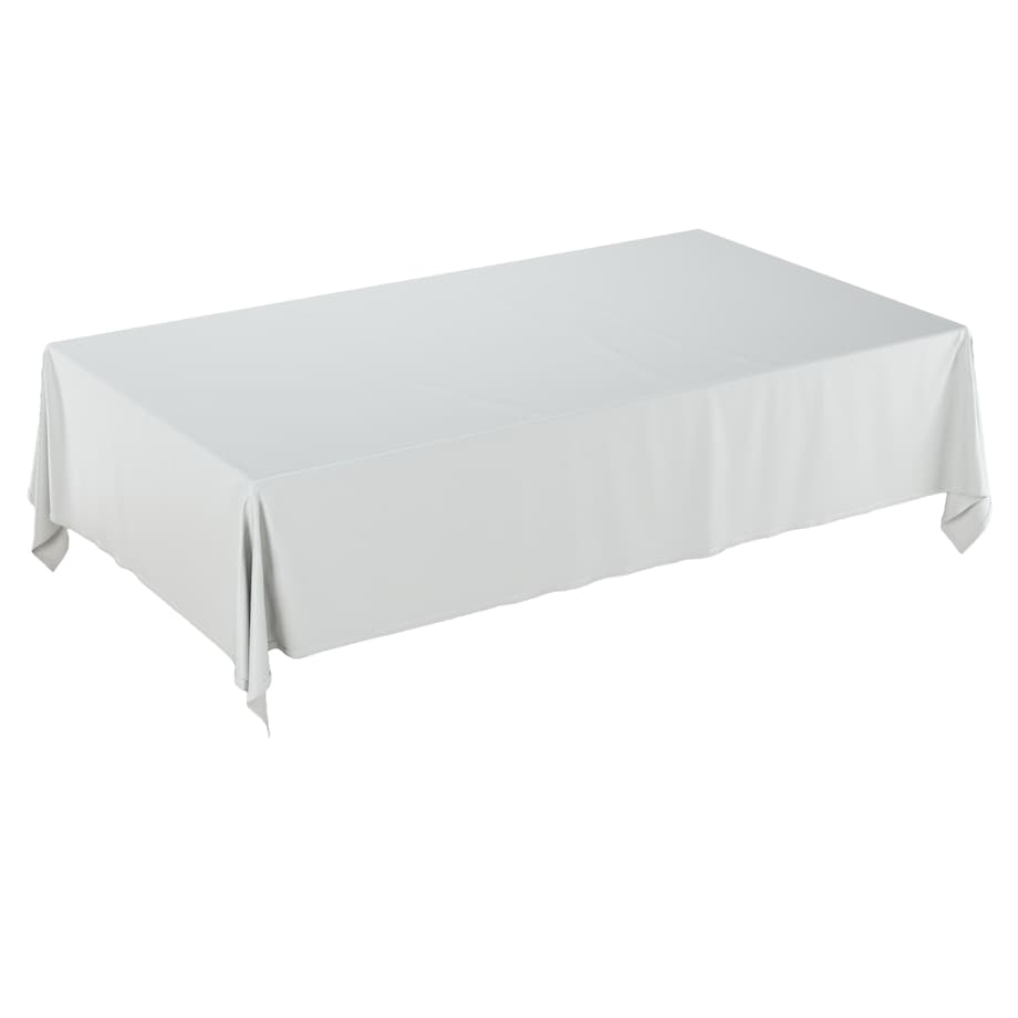 Obrus prostokątny 100 x 100 cm gołębi srebrny z połyskiem