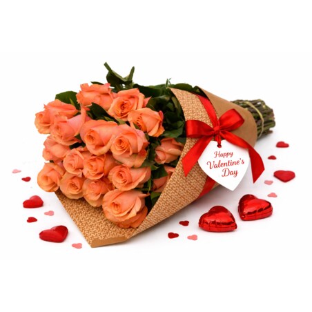 Bukiet róż Be Sweet – 25 sztuk, wysokość 40-45cm (Ekwador)