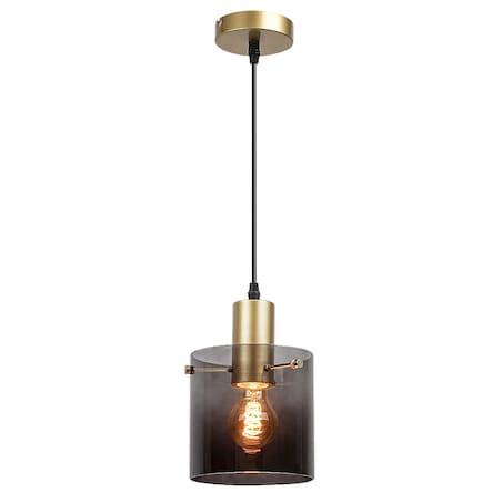 LAMPA wisząca DONATI 5222 Rabalux szklana OPRAWA okrągły zwis przydymiony złoty