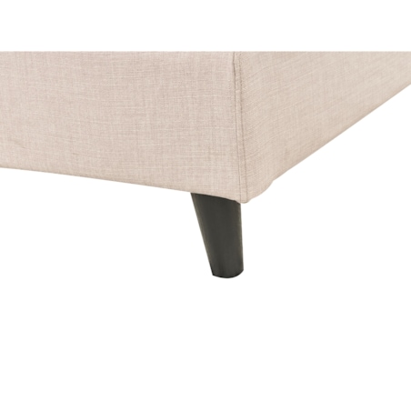 Wymienne obicie do łóżka 140 x 200 cm beżowe FITOU