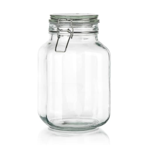 4x Słoik hermetyczny z klipsem szklany na przetwory ogórki weki 2 L soki