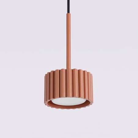 Lampa wisząca AURA 1 ochra czerwona Gx53