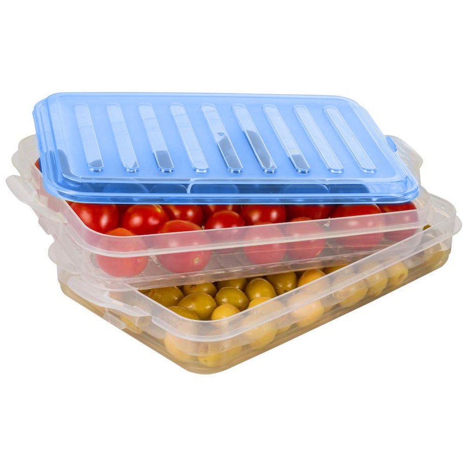 Pojemnik Do Lodówki Na Wędliny Ser Warzywa Do Przechowywania 2 Poziomowy