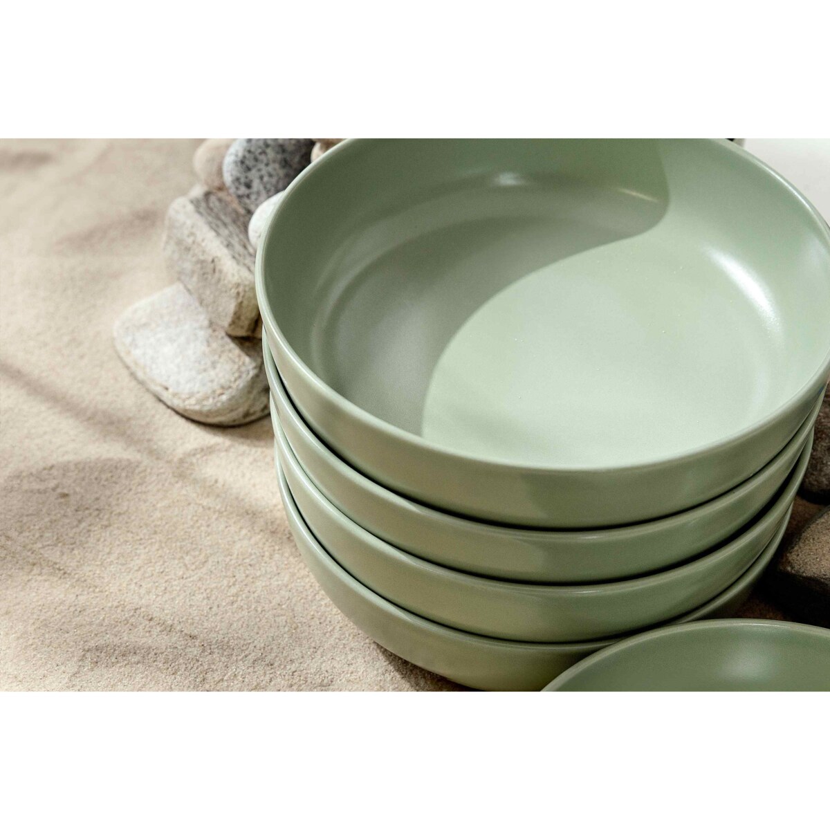 Konsimo VICTO Zestaw obiadowy 6os. (18 el.), pistacjowy